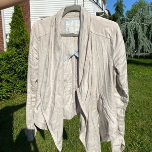 Anthropologie jacket in taupe color size small